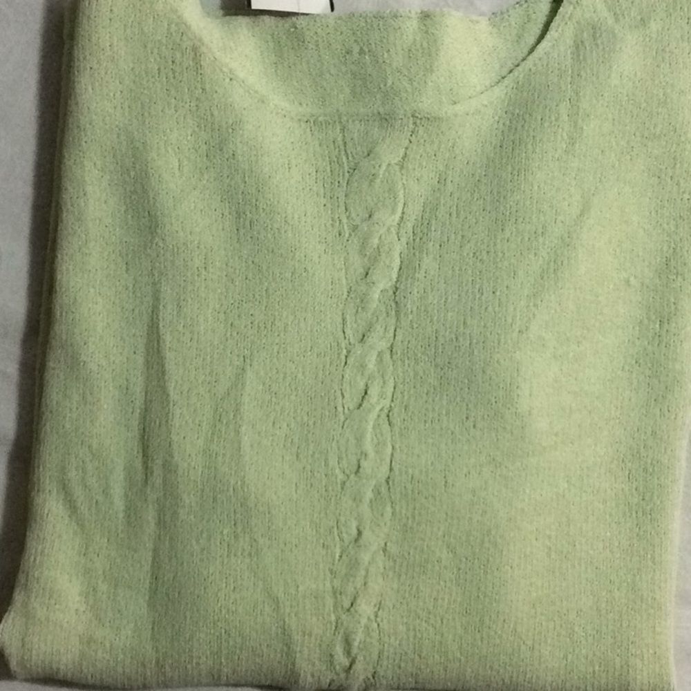 Cool Lime Cable Pullover